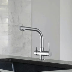 Der Vierwegehahn EW 411 von Evodrop  für Osmoseanlagen und Wasserfilter: In einer Küche